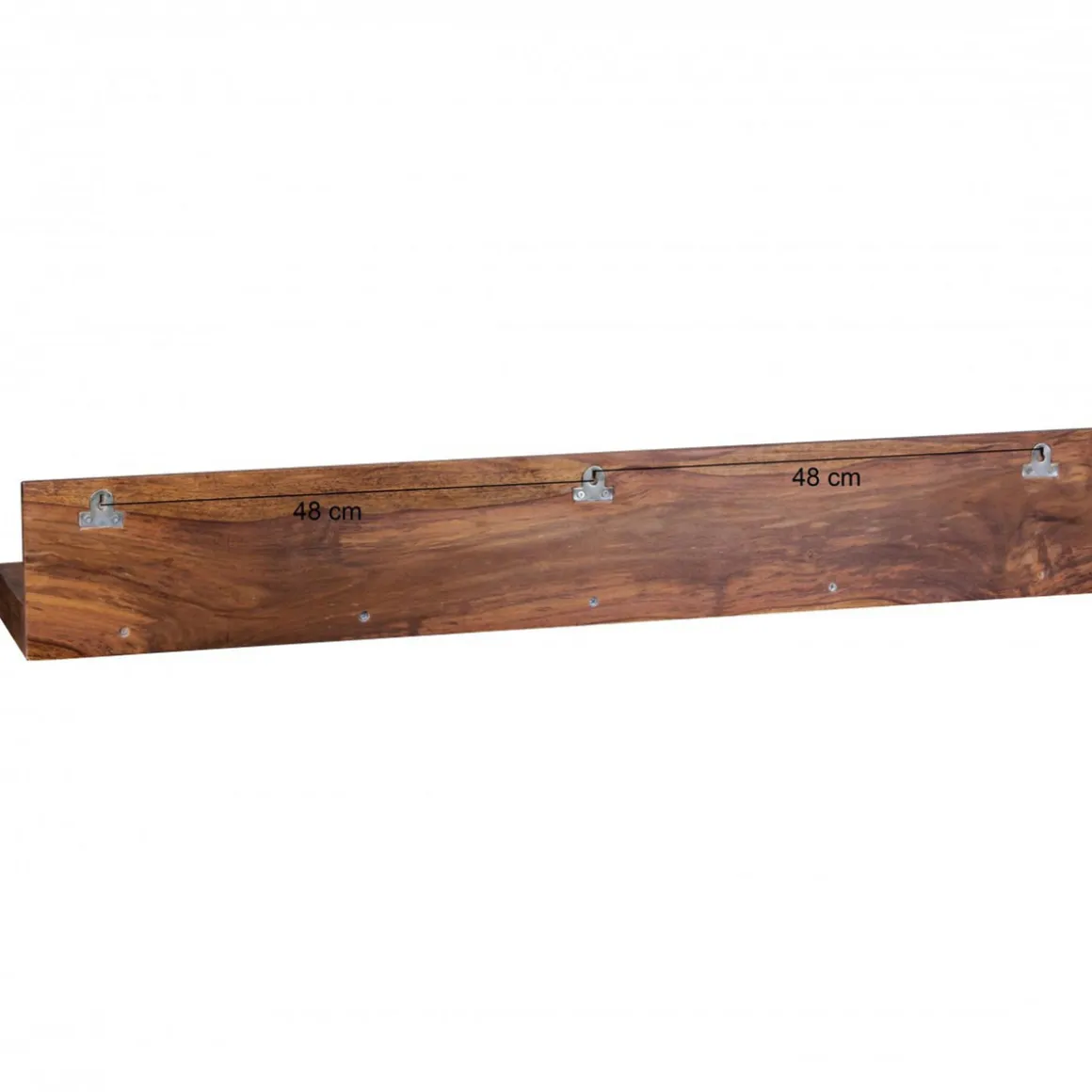 Wohnling Wandregal „Sheesham“, 110 cm