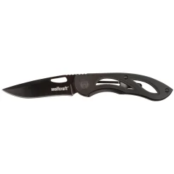 Wolfcraft Freizeitmesser mit klappbarer glatter Klinge