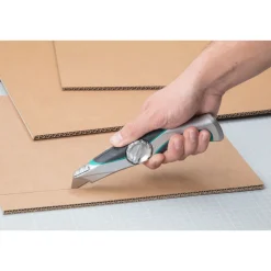 Wolfcraft Profi-Trapezklingen-Messer mit Feststehklinge