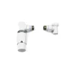 Ximax Heizkörper Zubehör Thermostatset Elegant Durchgangs-Ausführung 16 mm Anthrazit