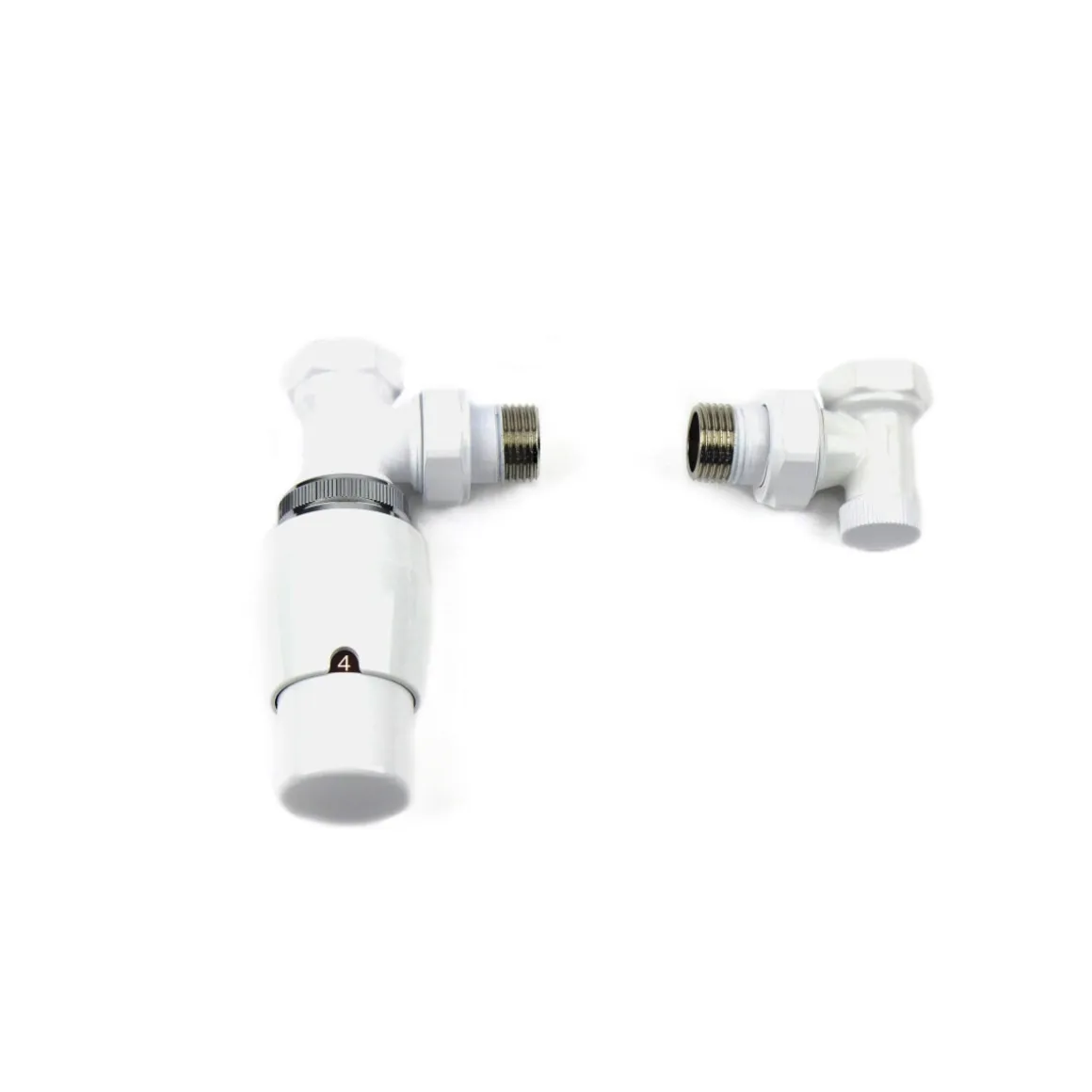 Ximax Heizkörper Zubehör Thermostatset Elegant Durchgangs-Ausführung 15 mm Anthrazit