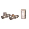 Ximax Heizkörper Zubehör Thermostatset Typ SX Eck-Ausführung 16 mm Edelstahl