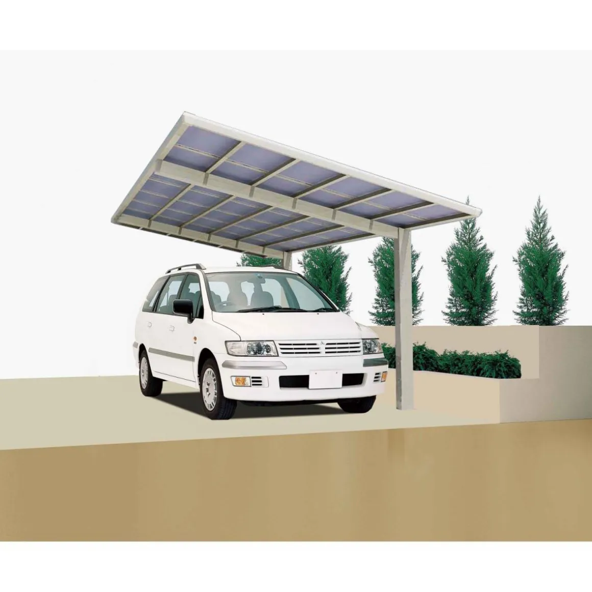 Ximax Carport Alu Linea 110 Edelstahl-LookSL und SB