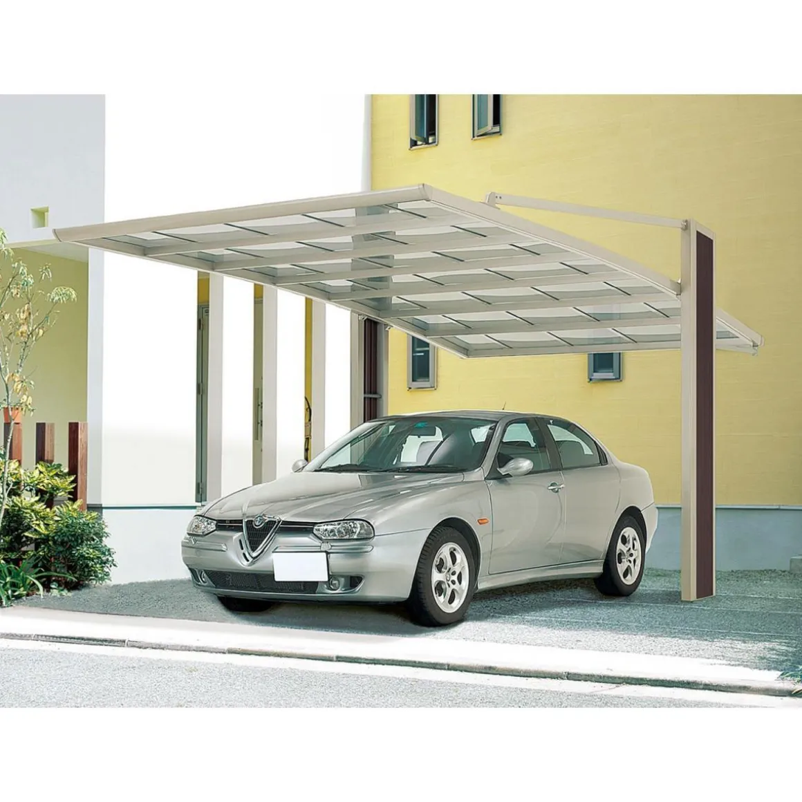 Ximax Carport Alu My-Port 60 Typ 3058 Edelstahl-Look SH