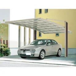 Ximax Carport Alu My-Port 60 Typ 2458 Edelstahl-Look SH