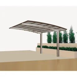 Ximax Carport Alu Portoforte 110 Edelstahl-LookSL und SB