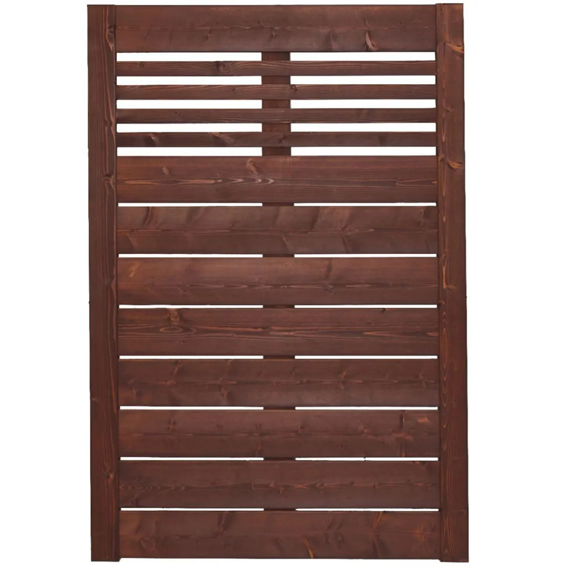 Zaunserie Aalborg Stufenelement 90 x 141 cm Fichte tabak lasiert