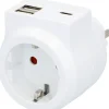 Zwischenstecker USB weiß